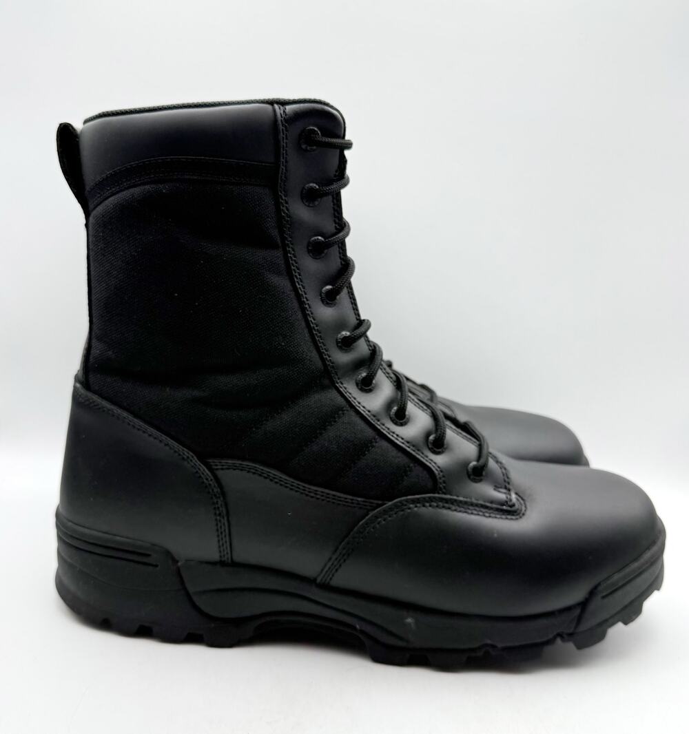 Original SWAT Mens Classic 9' Lace Up Boots US Size 16 EU 50 Black Leather EUC